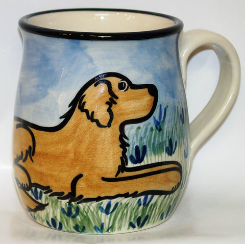 Golden Retriever - Hand Painted Ceramic Coffee Mug