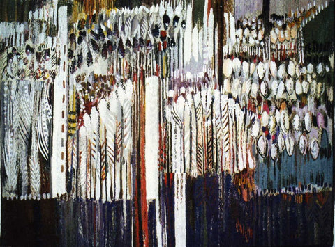 Romantic - Hand Woven Tapestry by Piotr Grabowski
