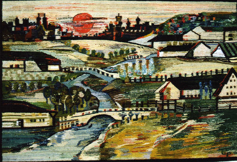 EARLY EVENING - Hand Woven Tapestry by Piotr Grabowski