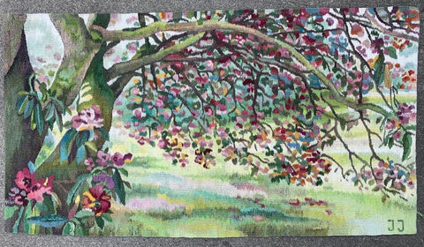 APPLE TREE - hand woven tapestry - designed by Jozef Jakubczyk