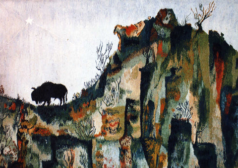 Night Fall I - Tapestry by Dennis Downes