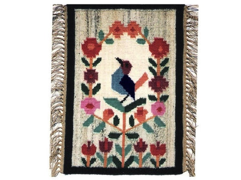 Bird - Hand Woven Wall Hanging or Table Runner