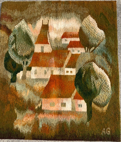 OUR TOWN - Hand woven tapestry
