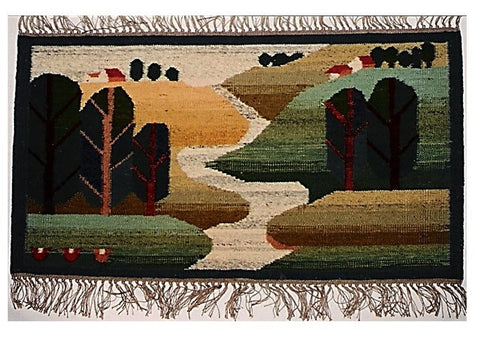 Brook II - Small rug, wall hanging or table runner