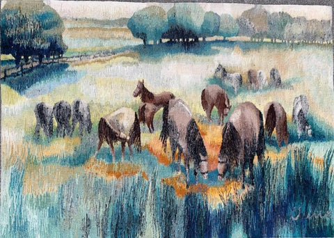 COLT FAMILY - Tapestry designed by Anna Brokowska