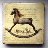 Cedar Mountain Art Block - Rocking Horse