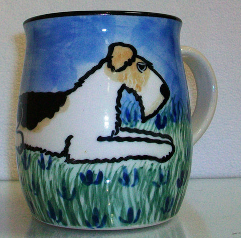 Fox Terrier - Hand Painted Ceramic Coffee Mug