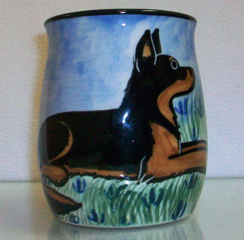 German Shepherd - Hand Painted Ceramic Coffee Mug