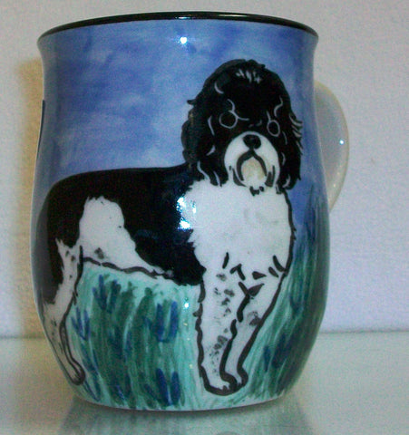 Portuguese Water Dog  - Hand Painted Ceramic Coffee Mug