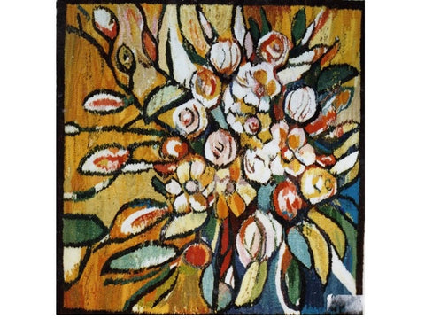 Autumn Flowers - Hand Woven Wall Hanging Tapestry by Piotr Grabowski