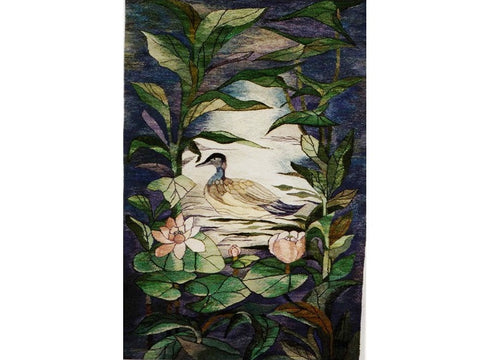 LATE AFTERNOON - Hand Woven Wall Hanging Tapestry by Danuta Michno