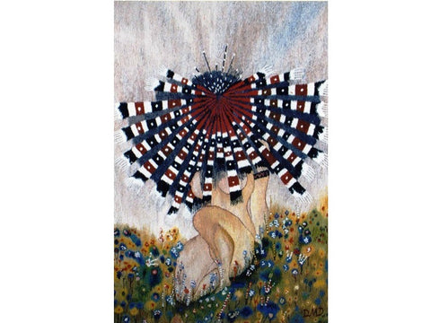 Morning Flower - Hand Woven Wall Hanging Tapestry by Dennis Downes