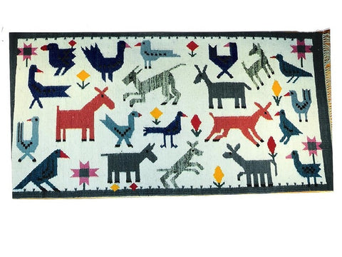 Blue Birds - Medium Area Rug