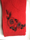 Artisan Wool Coat in Red