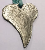 Pewter Heart with quote