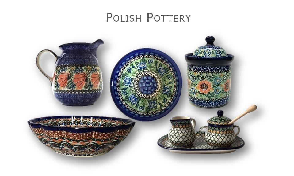 Polish Pottery hand painted dishes